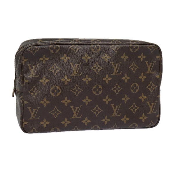 LOUIS VUITTON Monogram Trousse Toilette 28 Clutch Bag M47522 LV Auth tb1194 - Picture 1 of 16